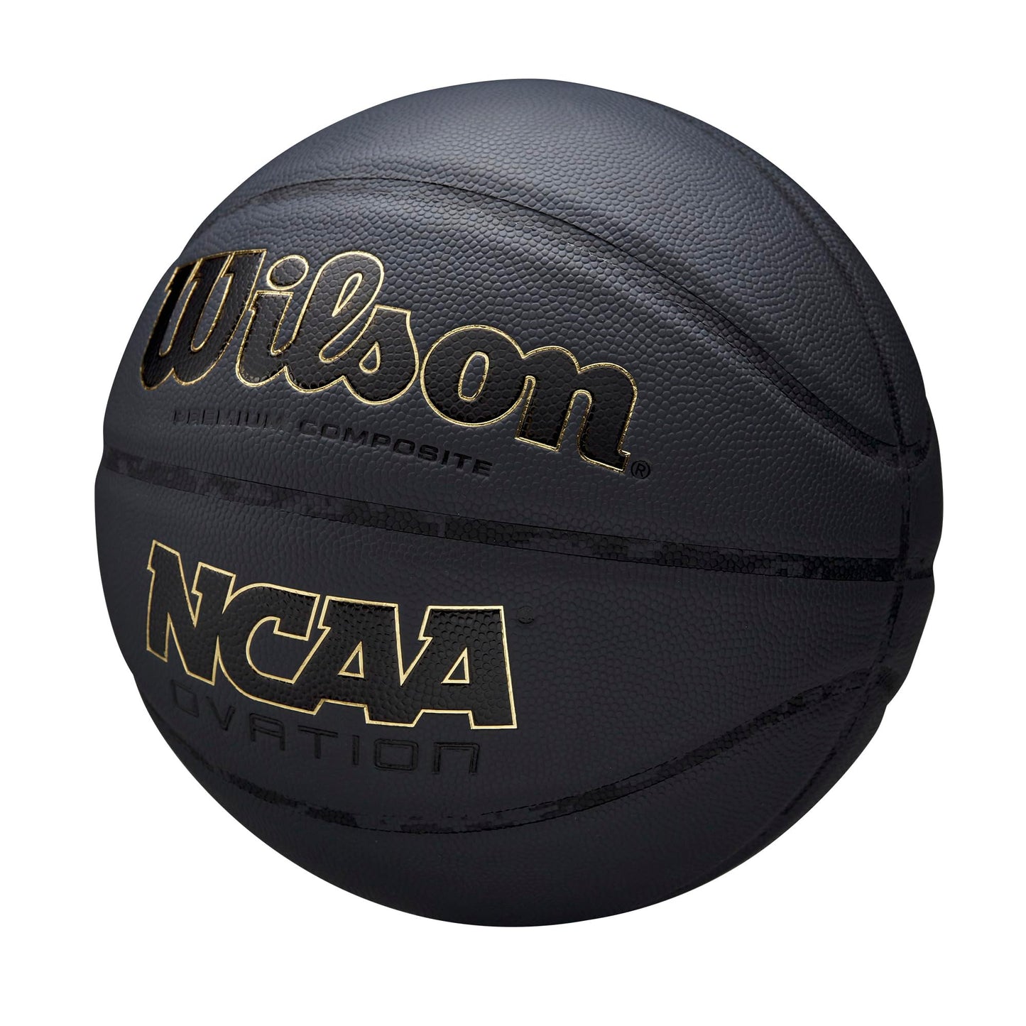 WILSON NCAA Ovation Basketball - Charcoal, Size 7-29.5"
