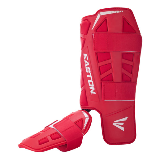 Easton | Adult Leg Guard | Red | Fits Right Leg for Left Hand Batter