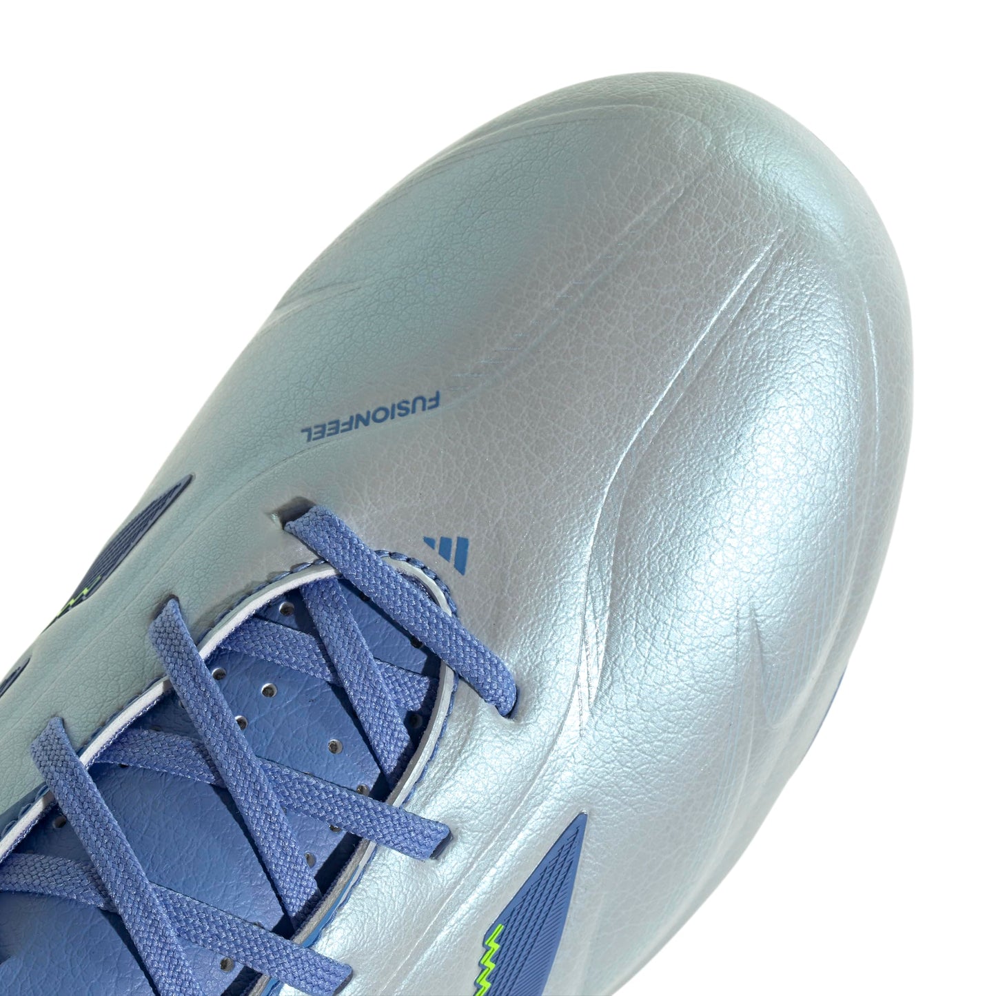 adidas Copa Pure 3 League Firm Multi Ground Sneaker, Halo Blue/Blue Fusion/Lucid Lemon, 1 US Unisex Little Kid
