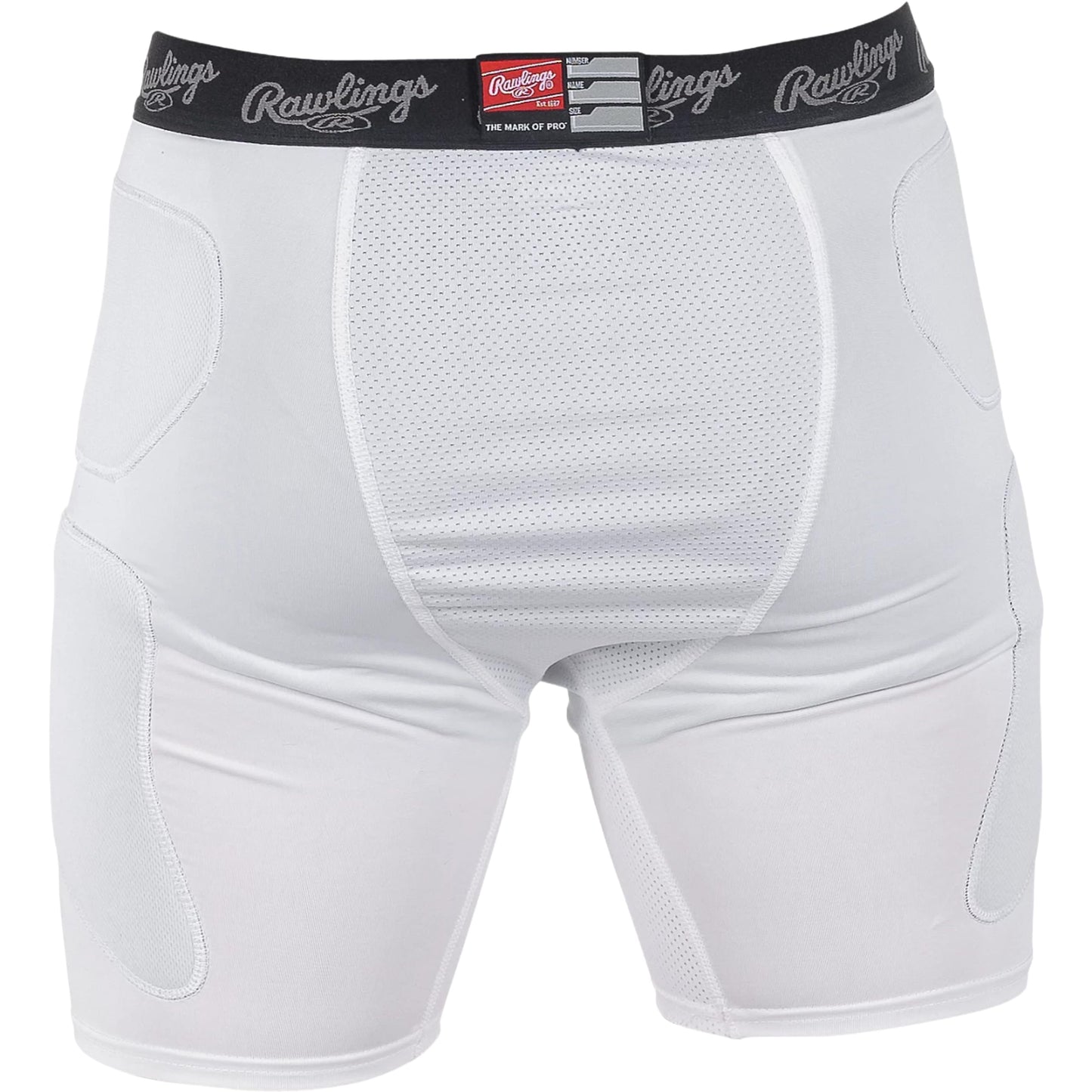 Rawlings Men's Standard Baseball Slider Shorts White
