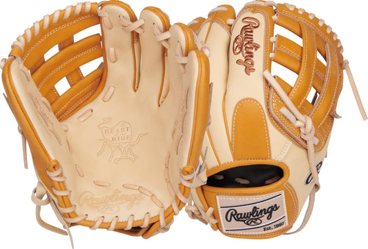 Rawlings | Heart of The Hide Series Baseball Glove | 11.75' | RHT | Speedshell - Pro H Web | Camel/Tan