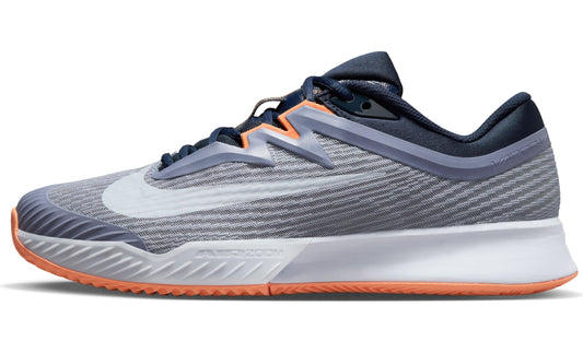 Nike Vapor Pro 3 Men's Clay Court Tennis Shoes (HQ6034-400, Ashen Slate/Obsidian/Light Armory Blue/Football Grey) Size 10.5