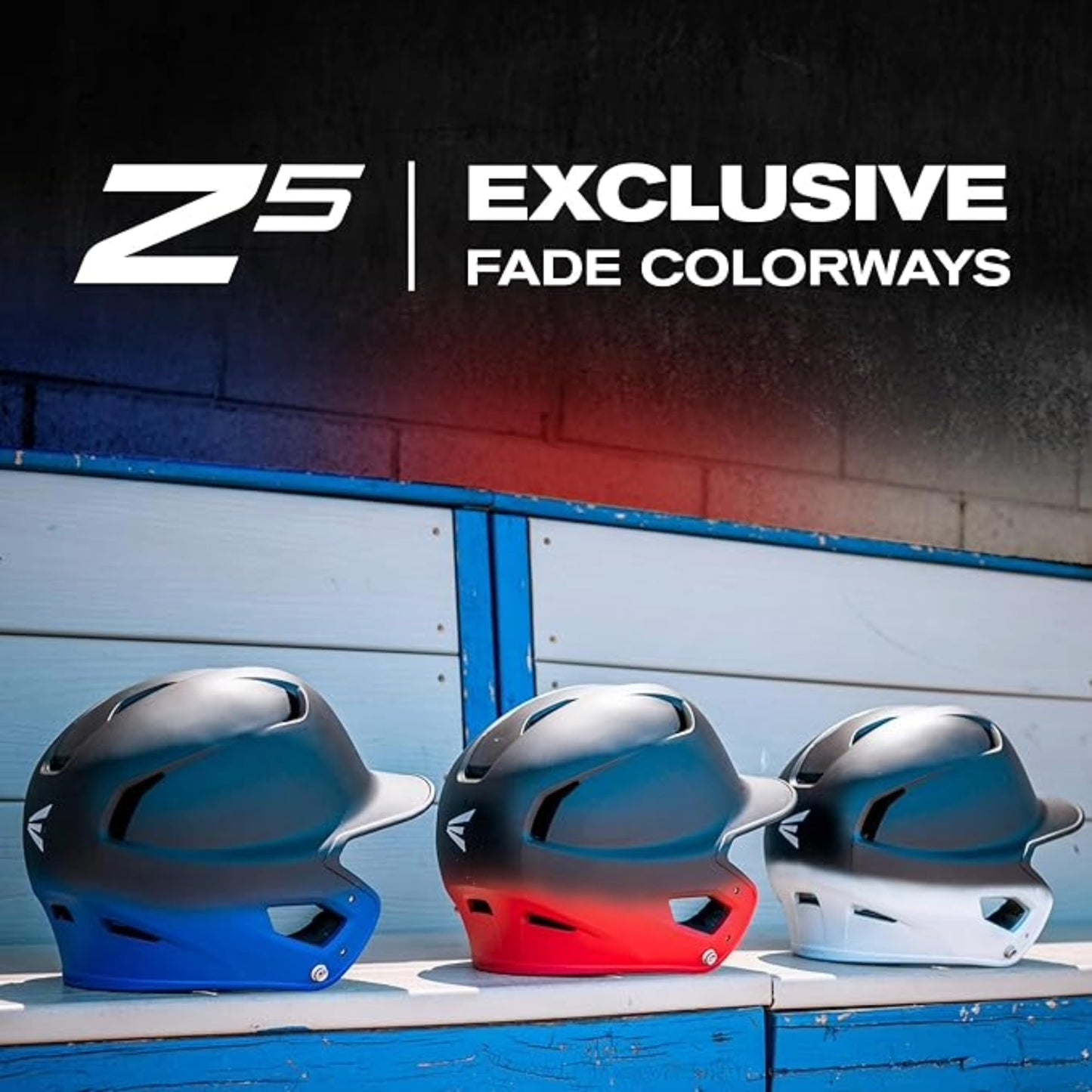 Easton | Z5 2.0 Batting Helmet | Baseball | Matte | Senior | Fade Black/Red
