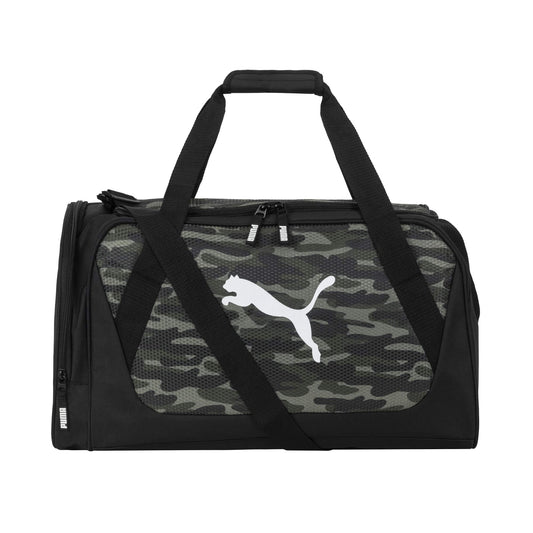 PUMA unisex adult Evercat Form Factor Duffel Bags, Green Camo, One-Size US