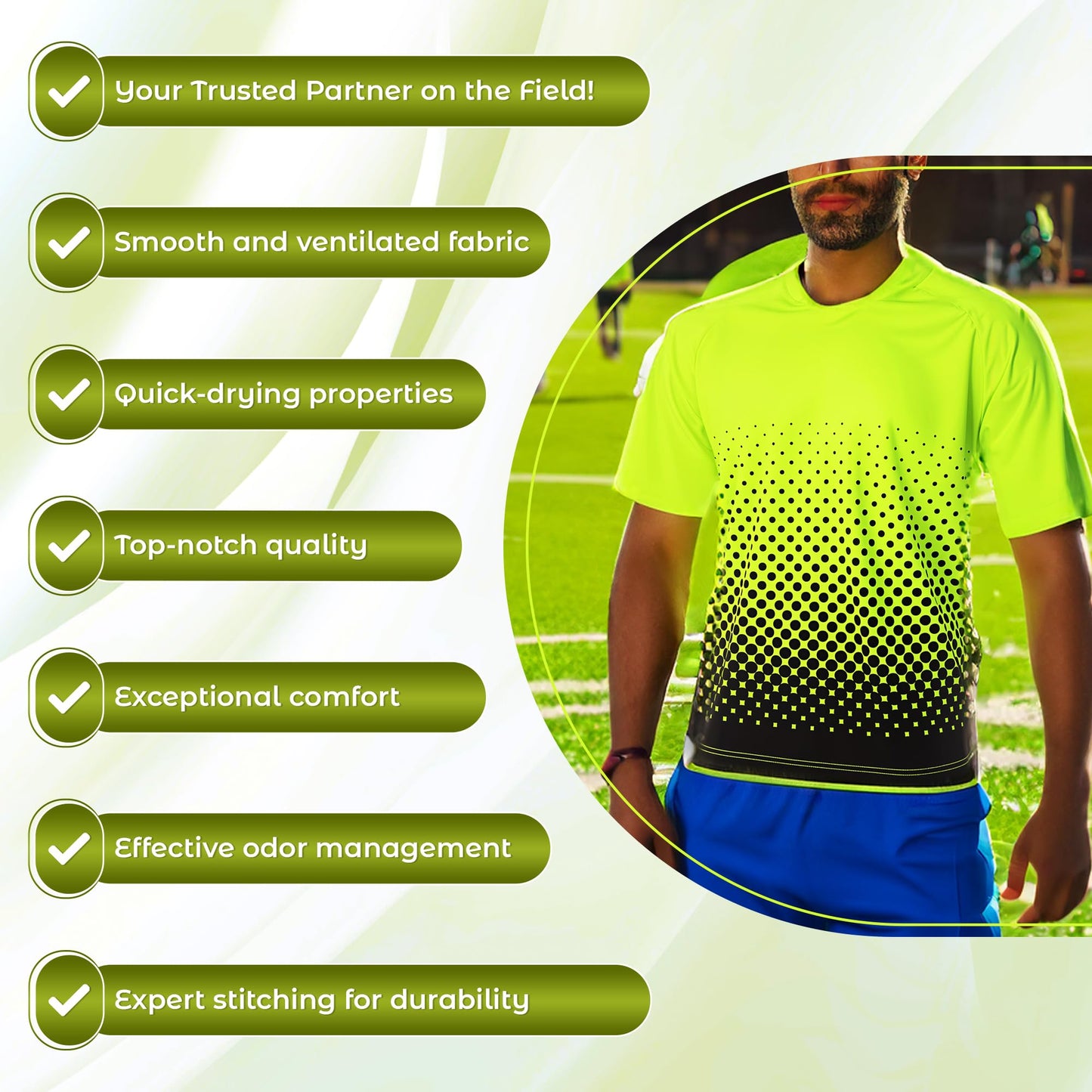 Ventura Short Sleeve Goalkeeper Goalie Jersey - Moisture-Wicking, Lightweight, and Sublimated Design for Soccer Keepers Both Youth and Adults | Neon Green/Black, Size Youth Medium
