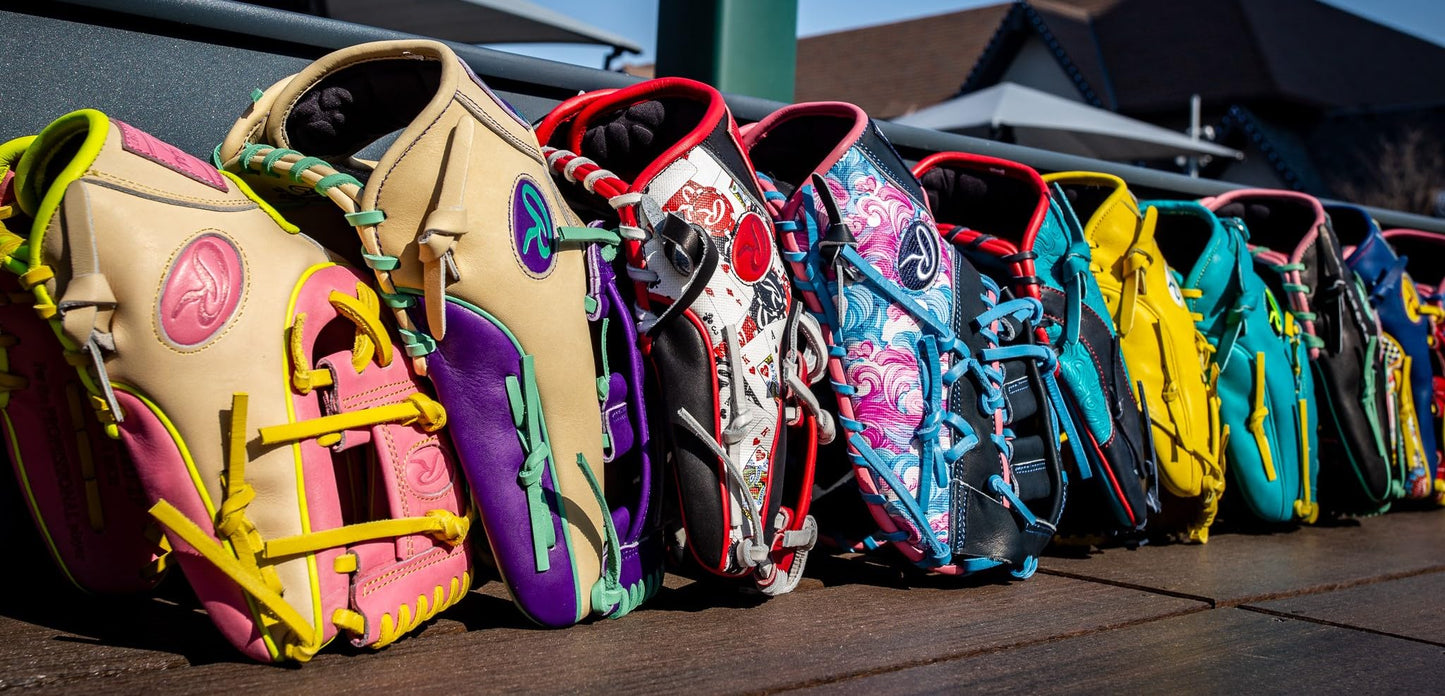 Rawlings | Heart of The Hide | ColorSync | RHT | 12.75" | Outfield | Pro H-Web | Camel/Purple/Mint