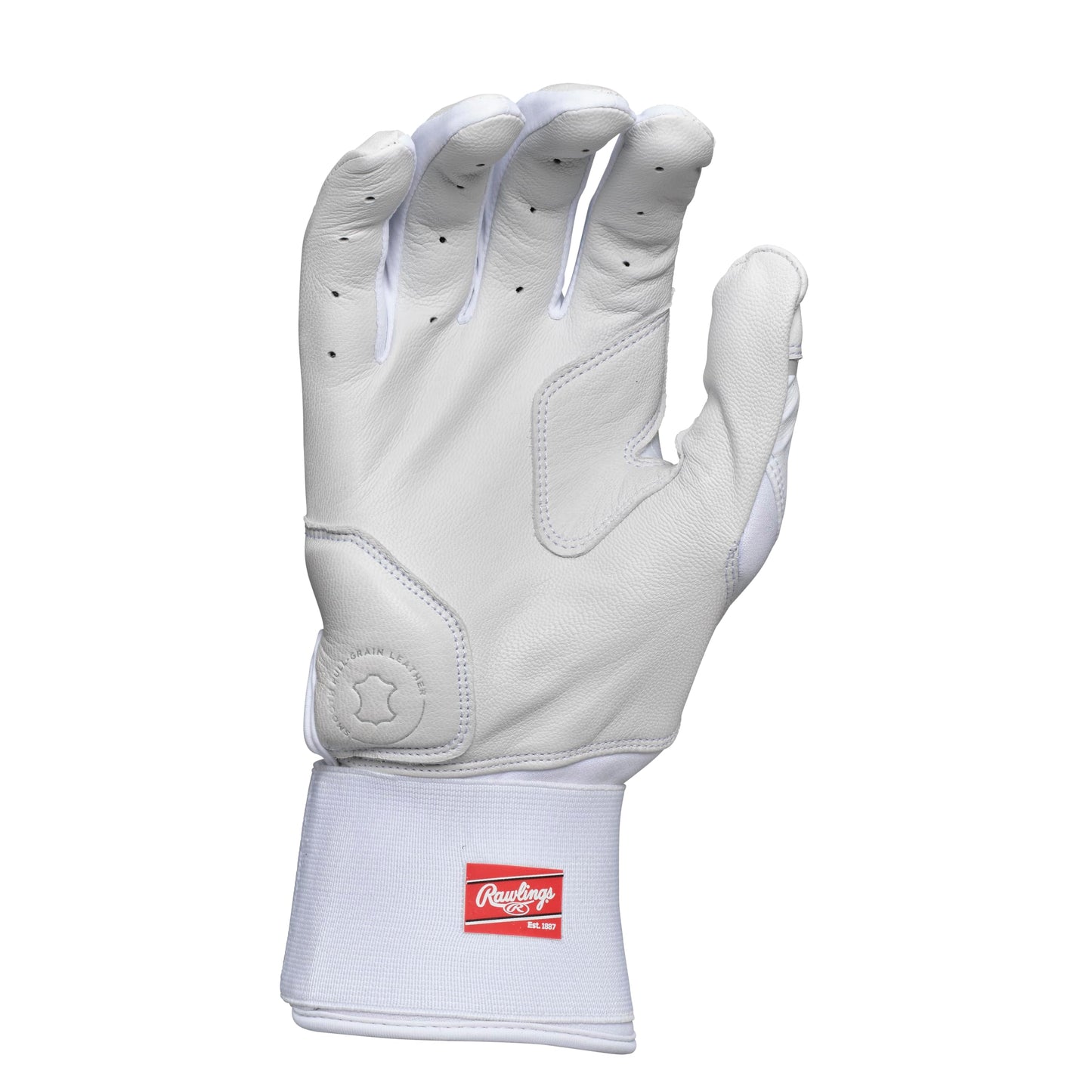 Rawlings | Adult Workhorse with Compression Strap Baseball Batting Gloves | White | SML