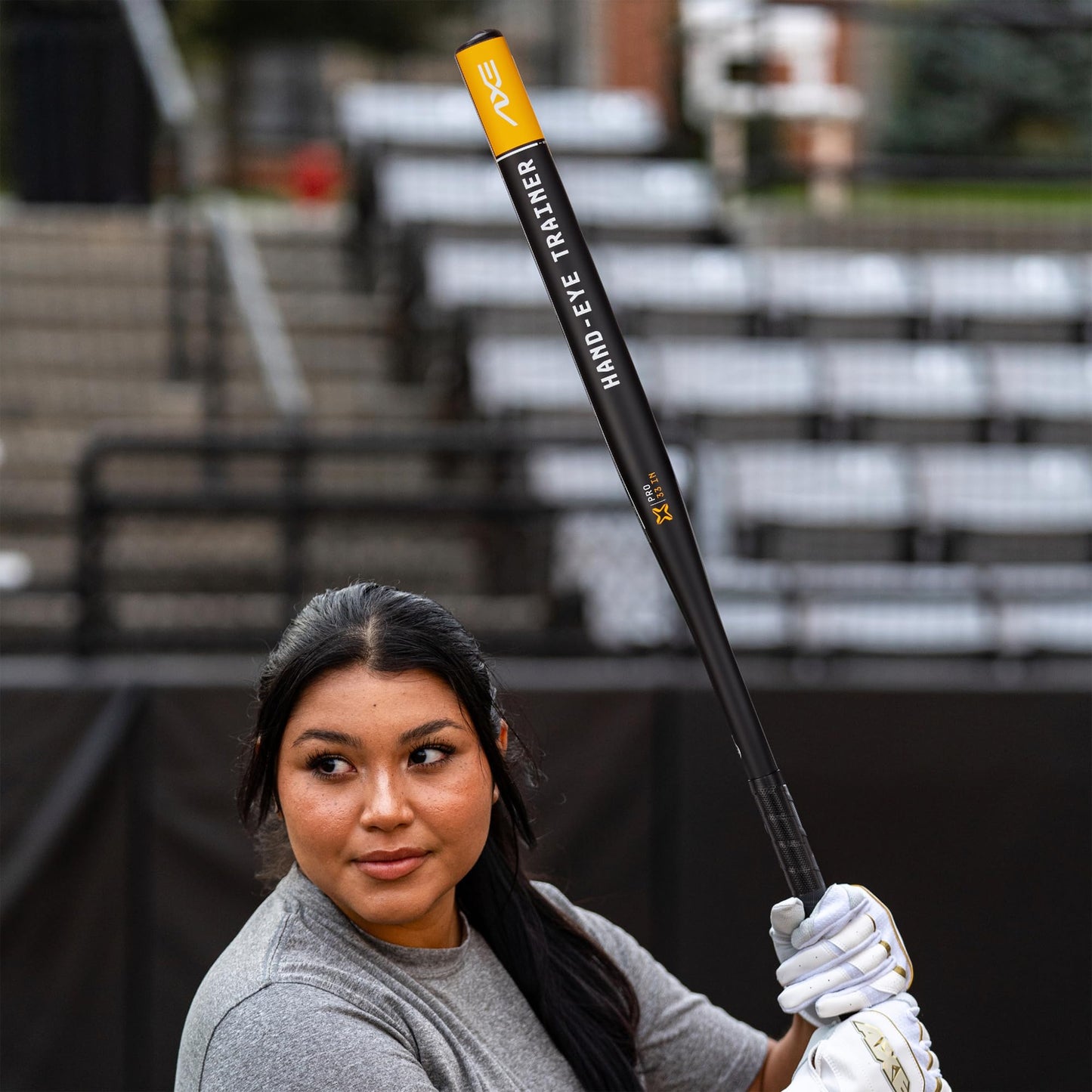 Axe | Hand-Eye Trainer | Skinny Barrel Baseball & Softball Bat | Pro Flared Handle (33")
