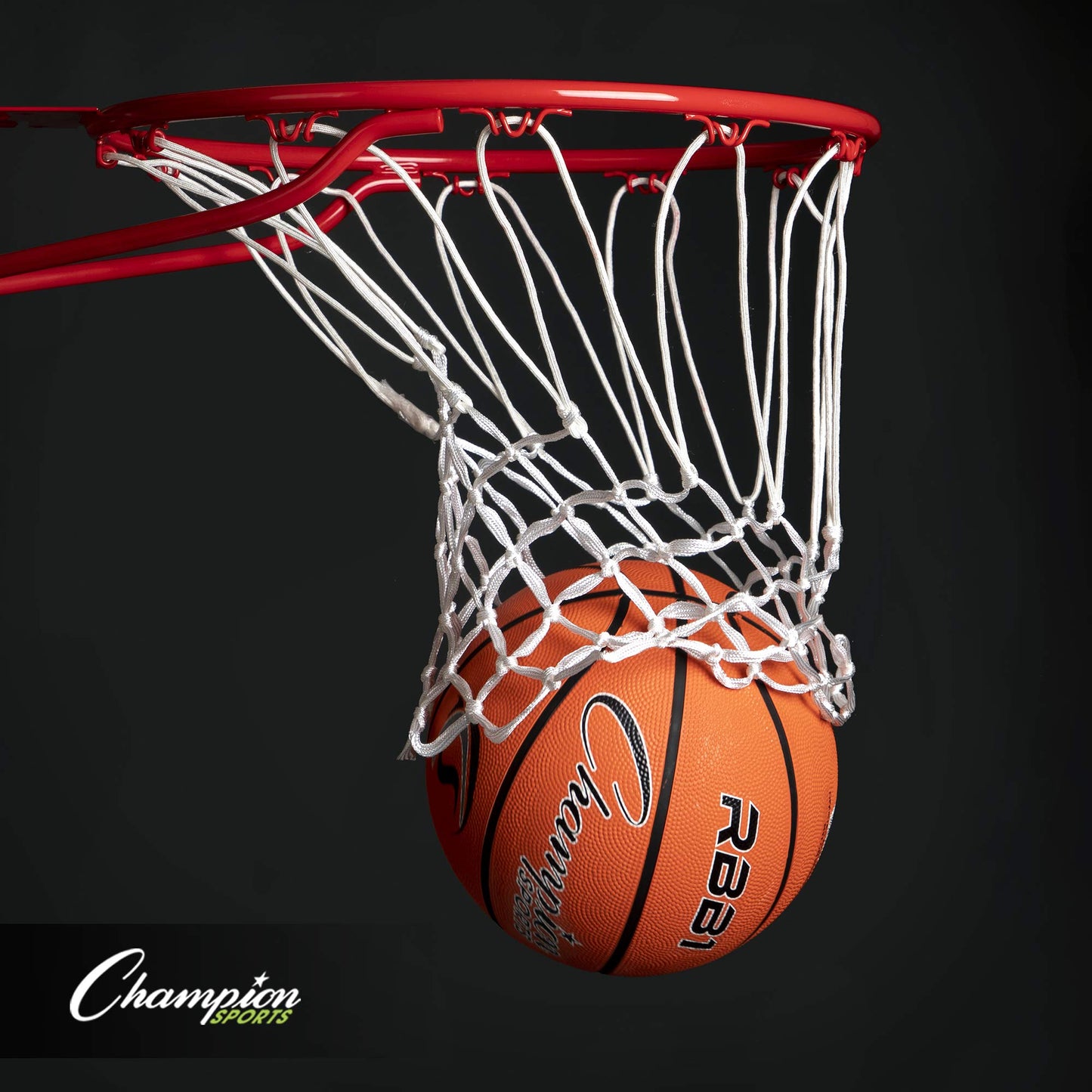 Champion Sports Rubber Official Basketball, Heavy Duty - Pro-Style Basketballs, Various Sizes - Premium Basketball Equipment, Indoor Outdoor - Physical Education Supplies (Size 7, Orange)