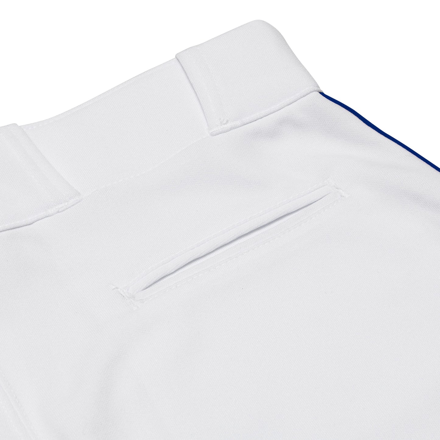 CHAMPRO mens Straight Open Bottom Baseball Pants, White, Royal, Large US