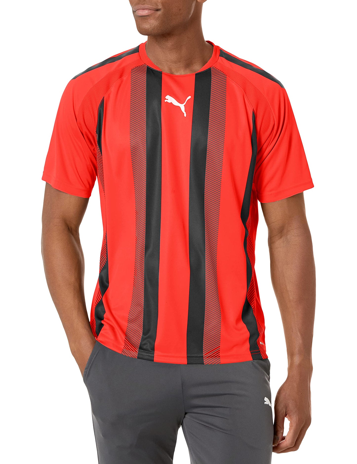 PUMA Men's TeamLIGA Jersey, Red/Black/White, XL