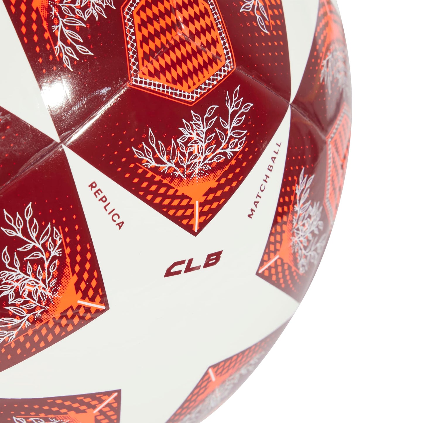 adidas Unisex-Adult UCL Club Soccer Ball,White/Solar Red/Collegiate Burgundy,5