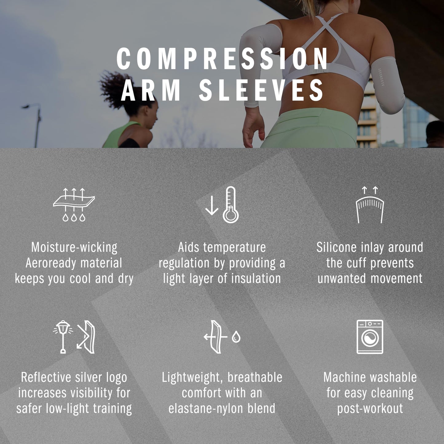 adidas Aeroready Compression Arm Sleeve