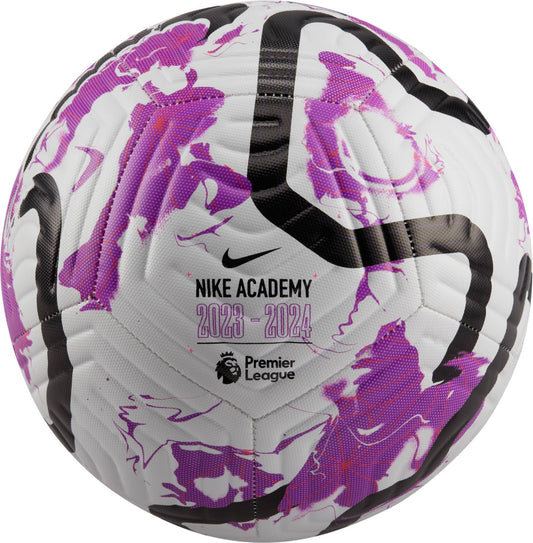 NIKE Premier League Academy Football 2023/24 (Size 4, White/Purple)