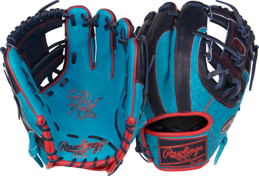Rawlings | Heart of The Hide | ColorSync | RHT | 11.5" | Infield | Pro I-Web | Teal/Navy/Red