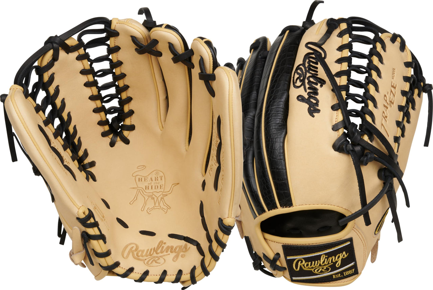 Rawlings | HEART OF THE HIDE R2G Baseball Glove | Right Hand Throw | 12.75" - Trap-Eze Web | Camel/Croc