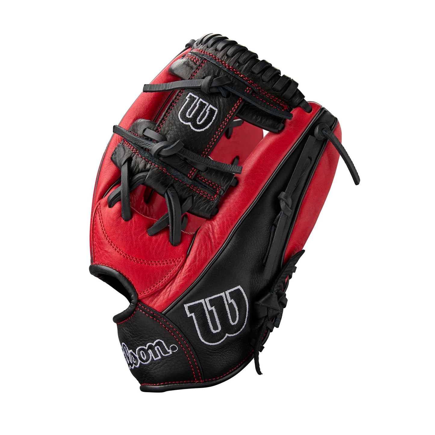 Wilson 2024 A1000 1787 11.75” Infield Baseball Glove - Right Hand Throw, Red/Black/White