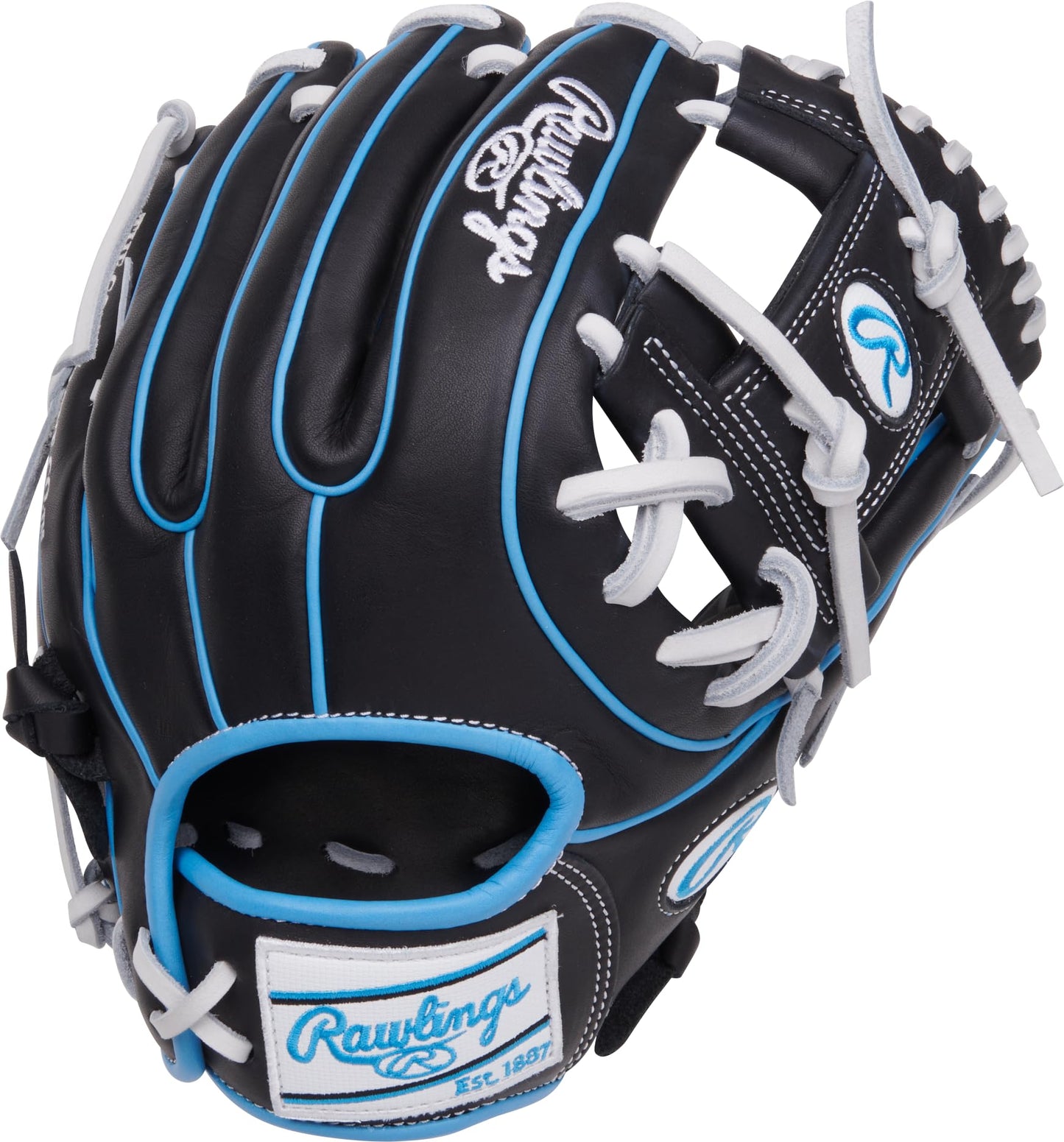 Rawlings | NXT Series Baseball Glove | 11.5' | RHT | Contour Youth Fit - Pro I Web | Black/Columbia Blue