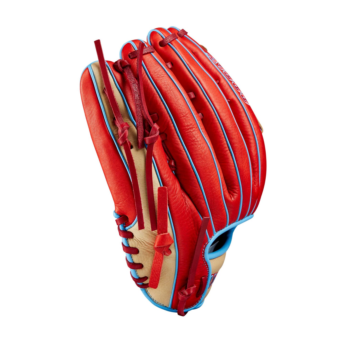 WILSON 2024 A1000 PF1892 12.25” Outfield Baseball Glove - Red/Blonde/Blue, Right Hand Throw