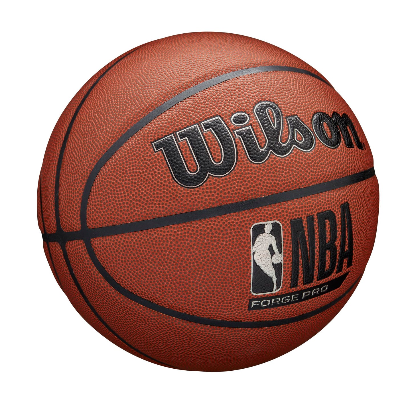 WILSON NBA Forge Pro Indoor/Outdoor Basketball - Brown, Size 7-29.5"