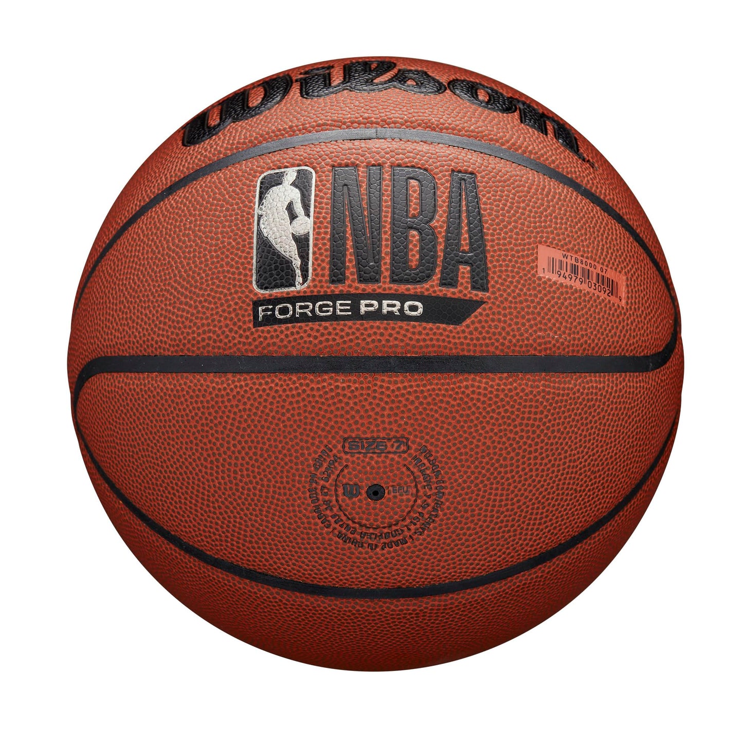 WILSON NBA Forge Pro Indoor/Outdoor Basketball - Brown, Size 7-29.5"