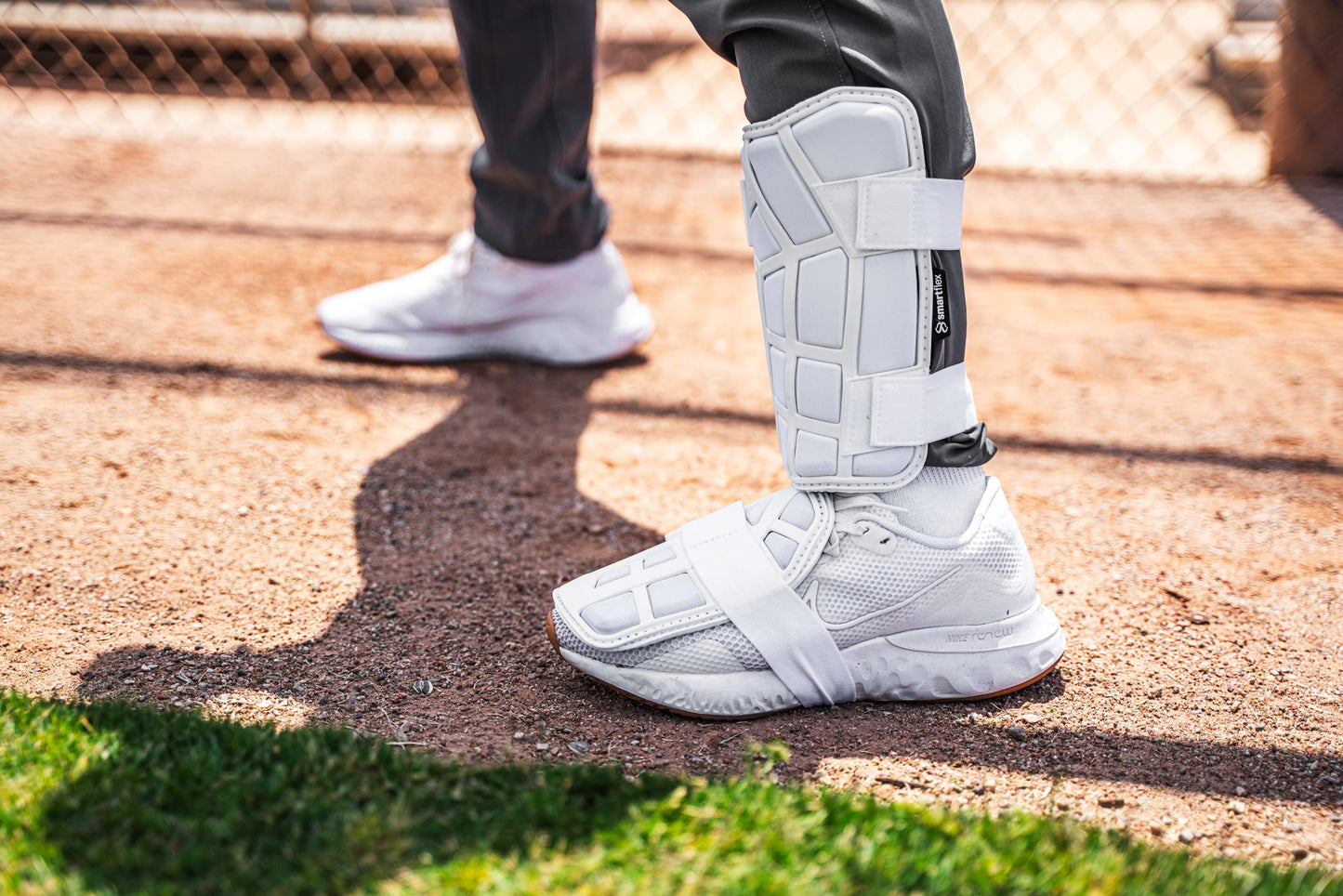 Easton | Adult Leg Guard | Red | Fits Right Leg for Left Hand Batter