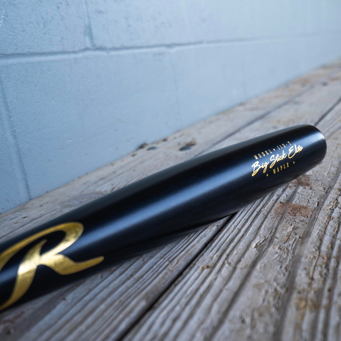 Rawlings | Torpedo Barrel I13 Maple Wood Baseball Bat | Big Stick Elite Collection | Black/Gold | 33 inch