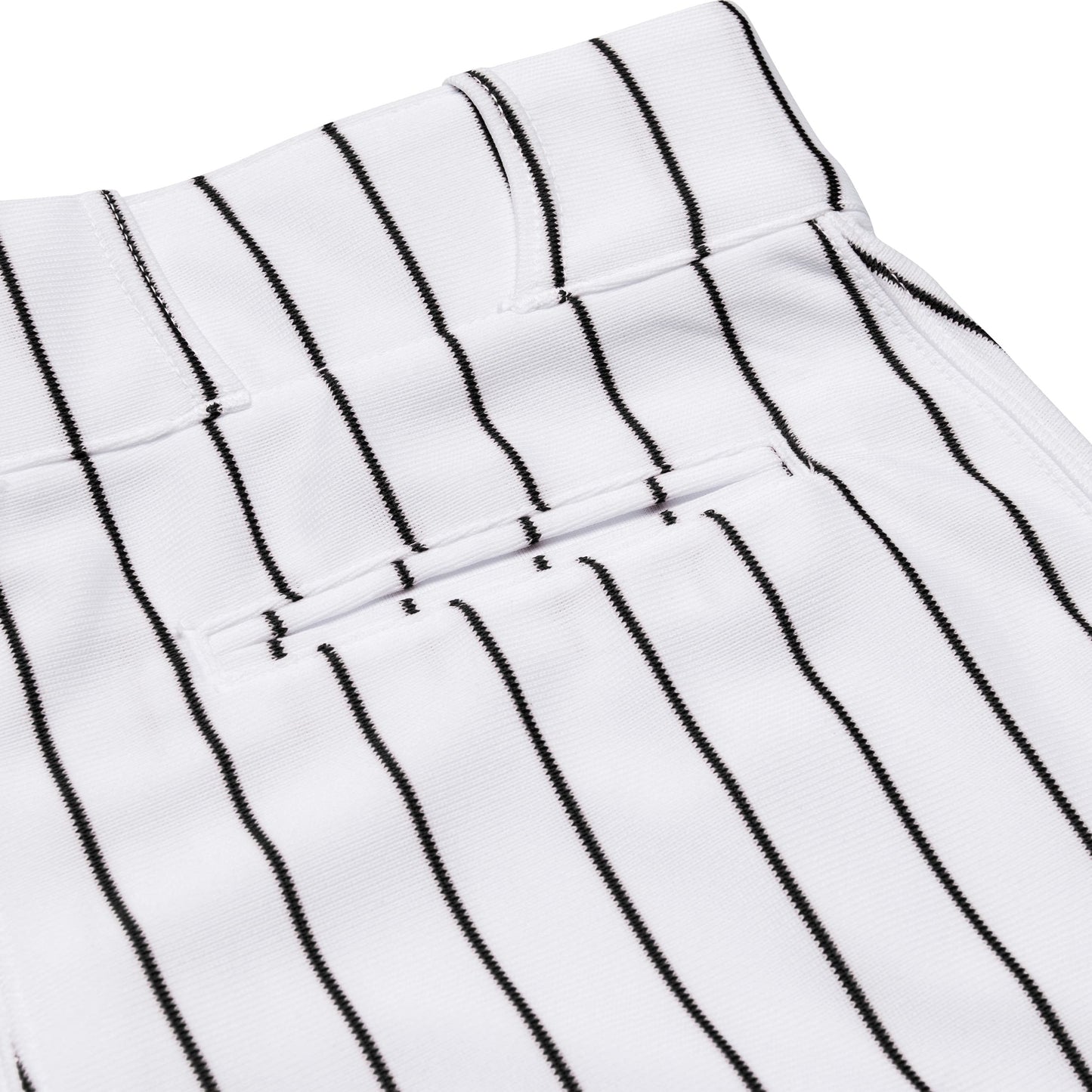 CHAMPRO Men's Triple Crown Knicker Style Baseball Pants with Knit-in Pinstripes and Reinforced Sliding Areas, White,black, X-Large