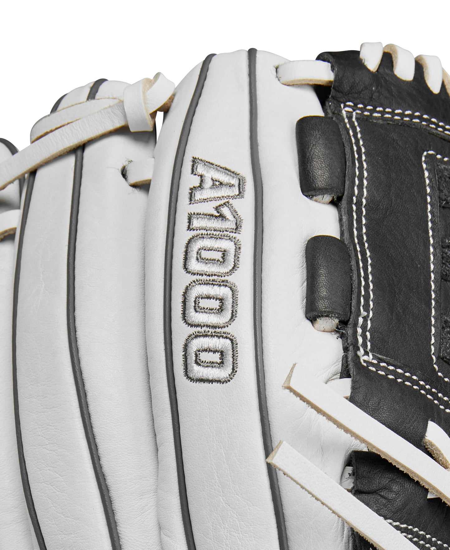 WILSON 2024 A1000® P12 12” Pitcher’s Fastpitch Softball Glove - White/Grey, Left Hand Throw