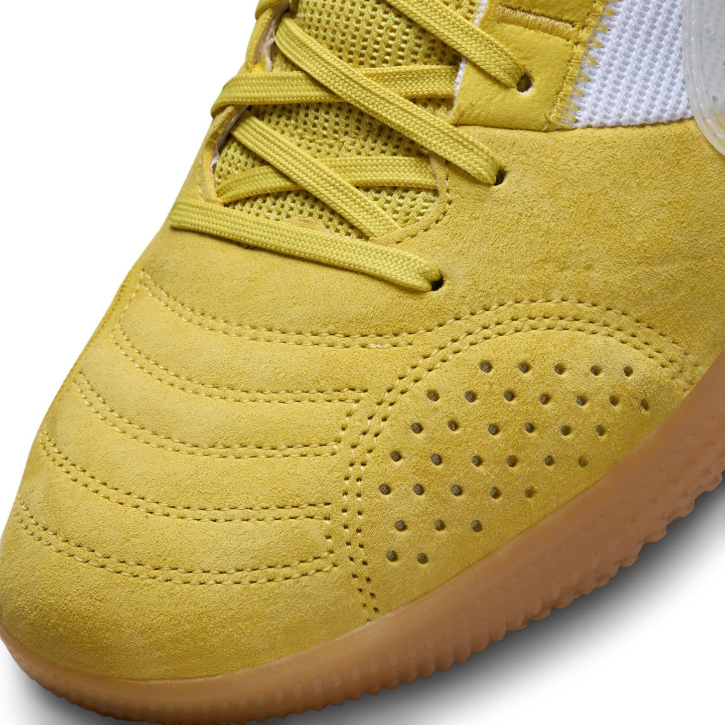 NIKE Men's Soccer Low, Saturn Gold White Gum Light Brown, 7.5