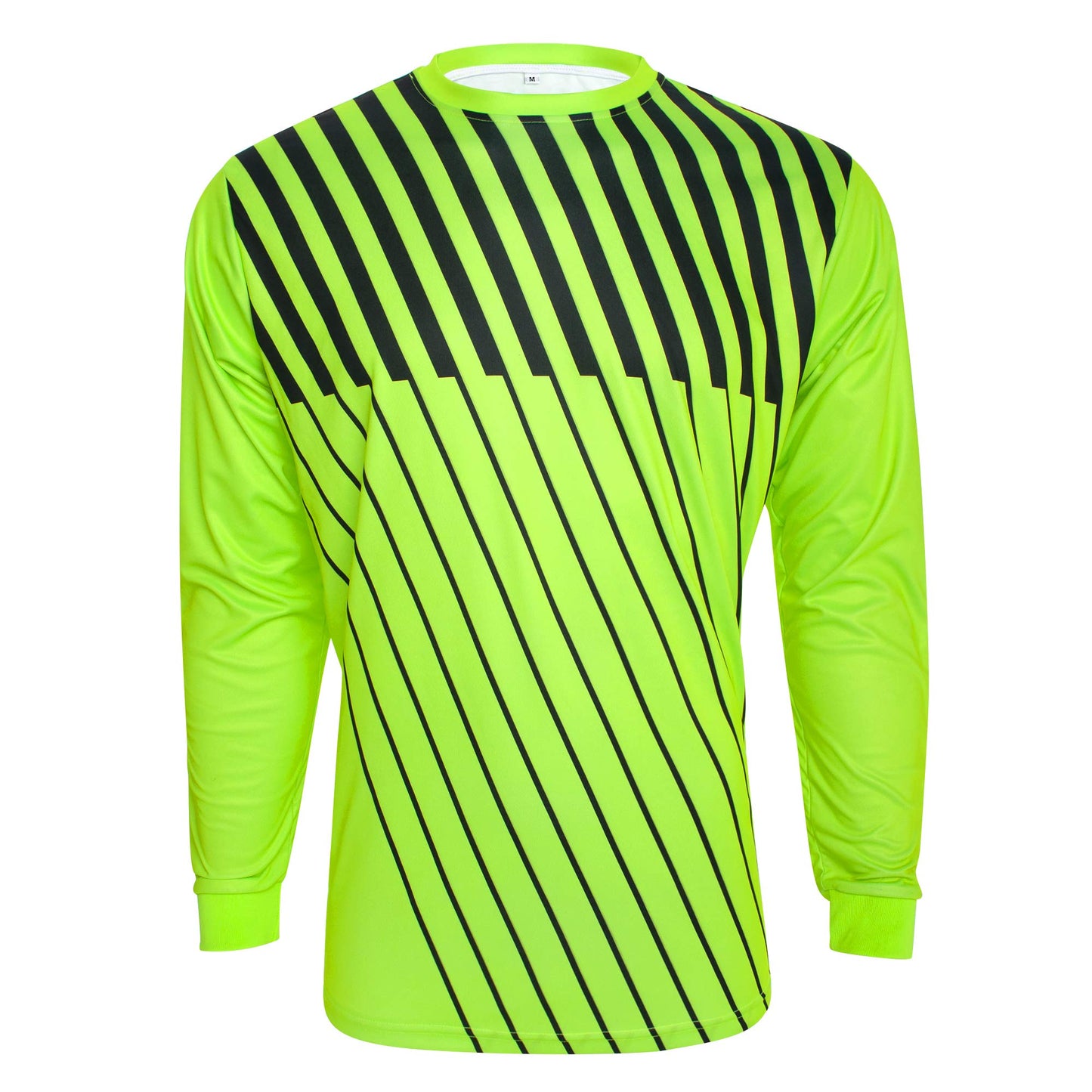 TopTie Long Sleeve Soccer Goalkeeper Jersey with Sponge Protector for Adult Youth, Arm Padded Goalie Shirt-S Green
