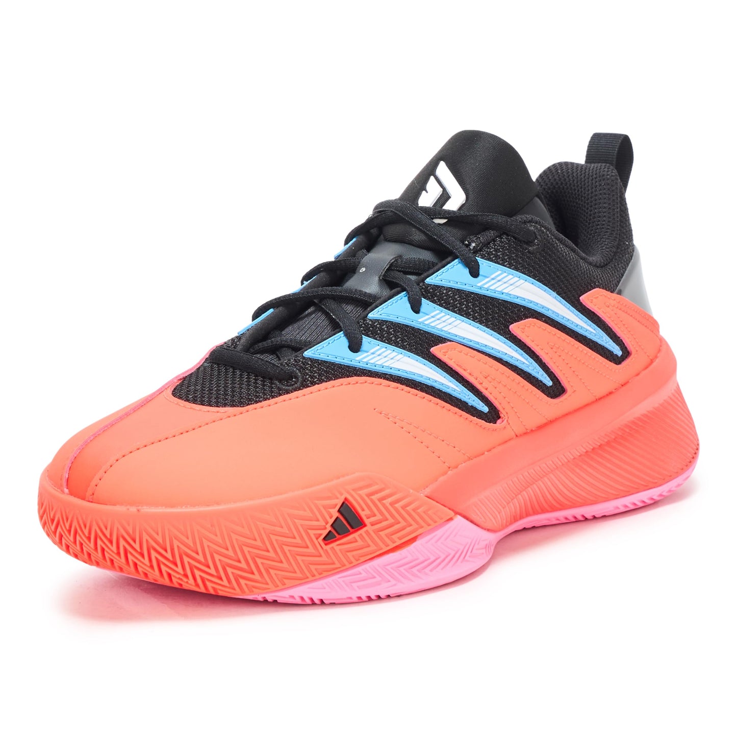 adidas Unisex Dame Certified 3 Basketball Sneaker, Solar Red/Black/White, 8 US Men