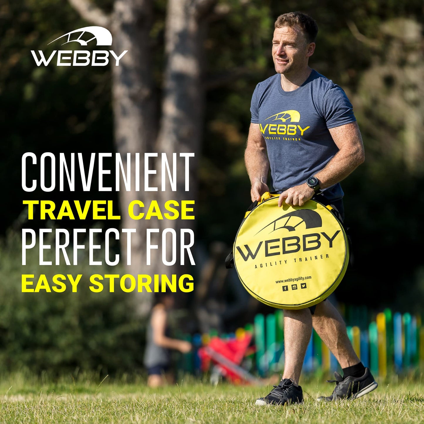 Webby Agility Trainer – Circle Speed and Agility Ladder for High Intensity Footwork Drills and Skills – A Circular Piece of Training Equipment That Changes The Way You Move