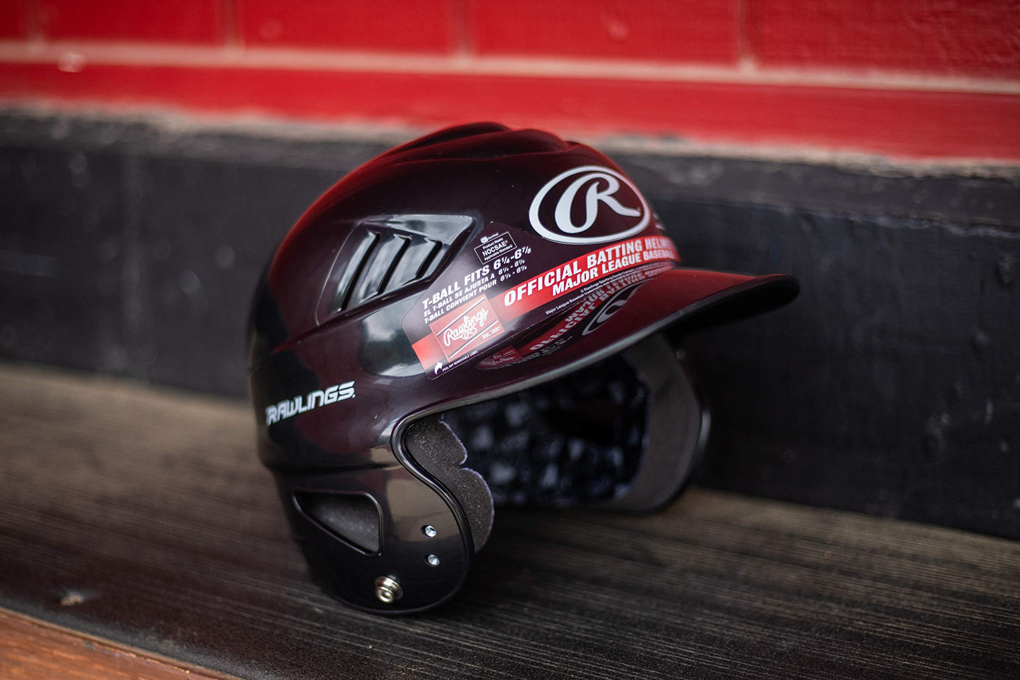 Rawlings | COOLFLO Batting Helmet | 6 1/2" - 7 1/2" One Size Fits Most | Scarlet