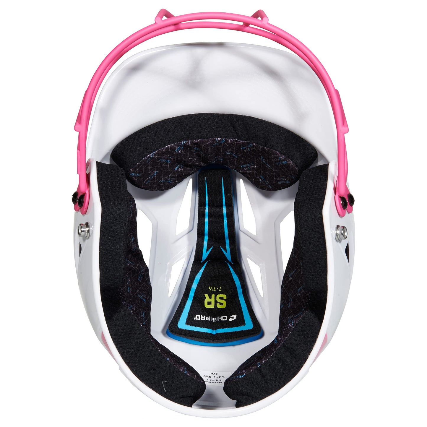 CHAMPRO HX Rise Pro Fastpitch Softball Batting Helmet with Facemask in Two-Tone Color Glossy Finish