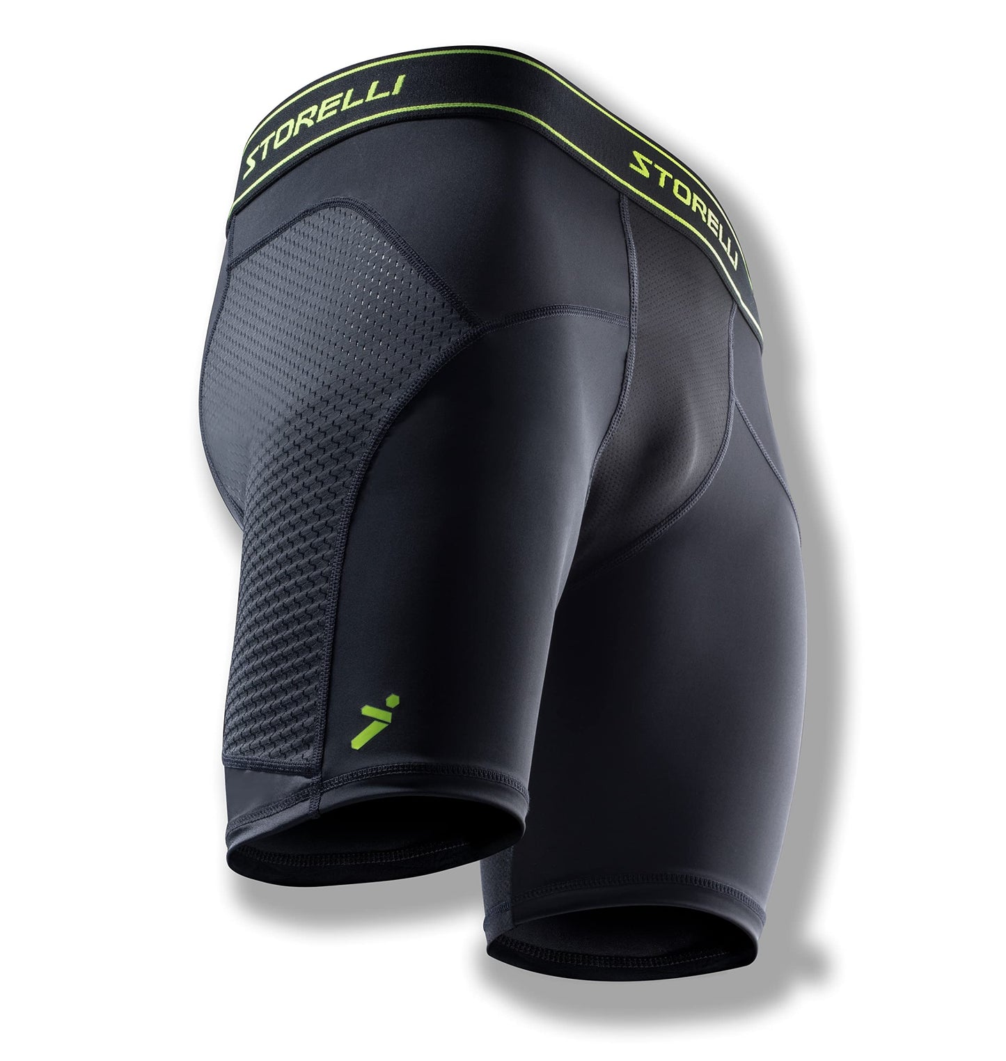 Storelli BodyShield Unisex Turf Burn Sliders | Compression Soccer Sliding Undershorts | Enhanced Lower Body Protection | Black | Extra Large