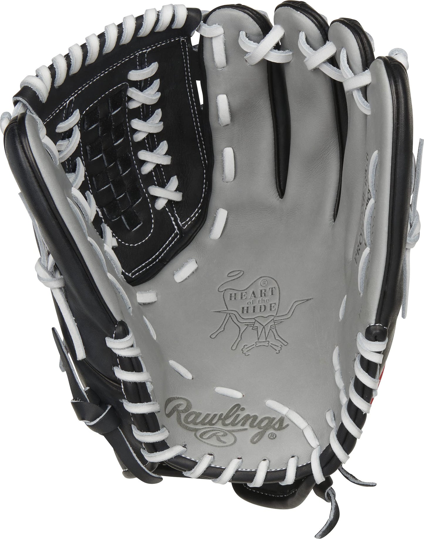 Rawlings | HEART OF THE HIDE Fastpitch Softball Glove | 12.5" | Double-Laced Basket Web | Left Hand Throw