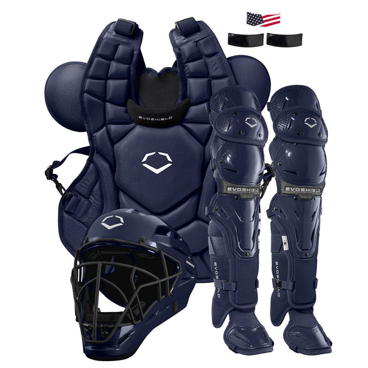 EvoShield G2S Baseball Catcher's Gear Kit - Navy, Intermeidate Size