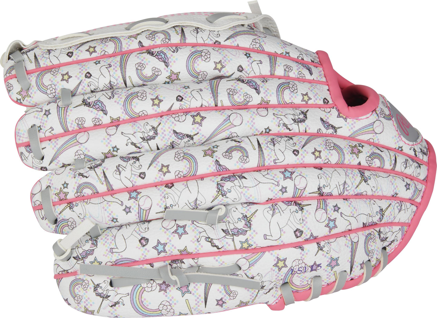 Rawlings | PLAYERS SERIES Youth Softball Glove | Right Hand Throw | 10" - Basket Web | White/Unicorn