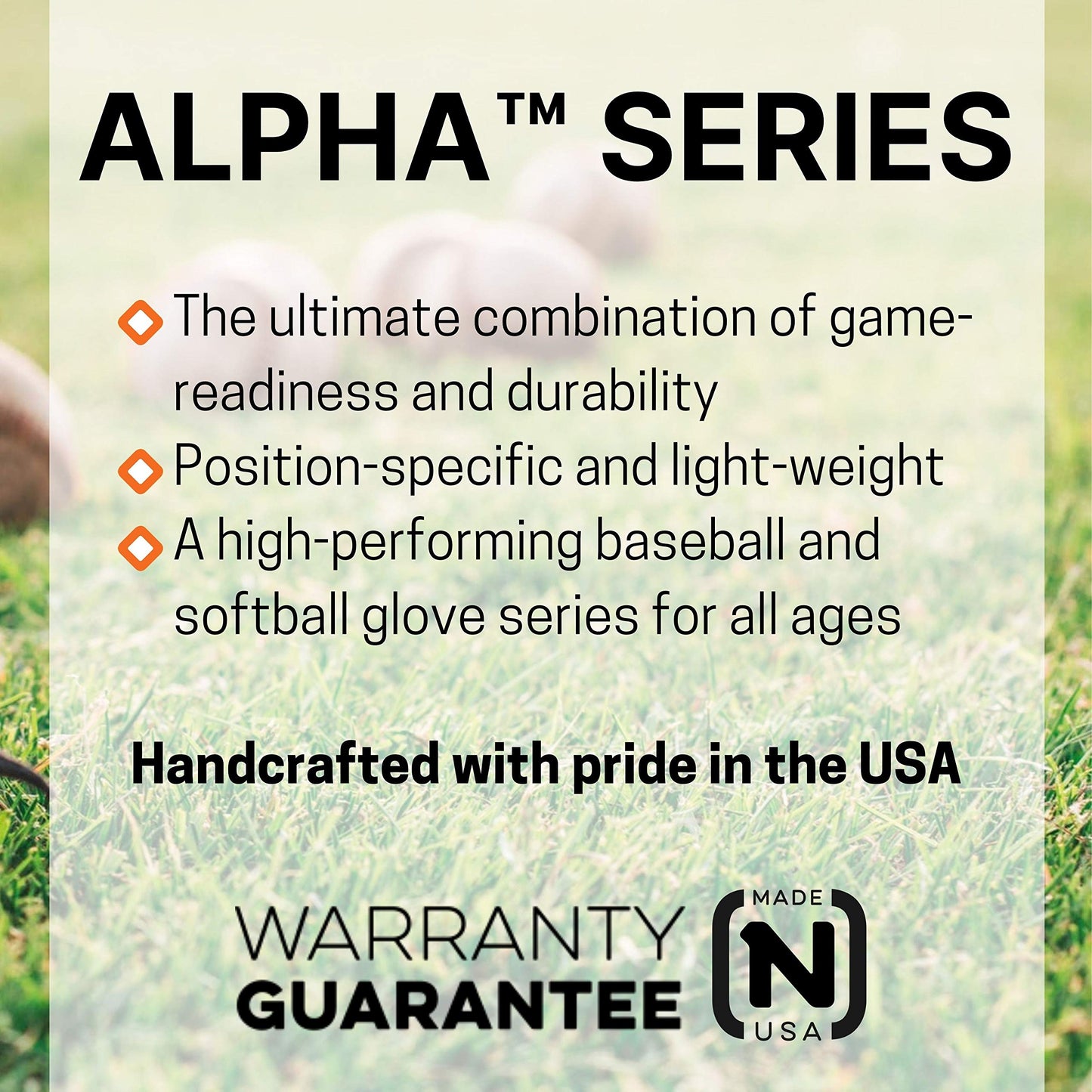 NOKONA S-1150I Handcrafted Alpha Baseball Glove - Right Hand Throw, I-Web for Infield Positions, Adult 11.5 Inch Mitt, Made in The USA
