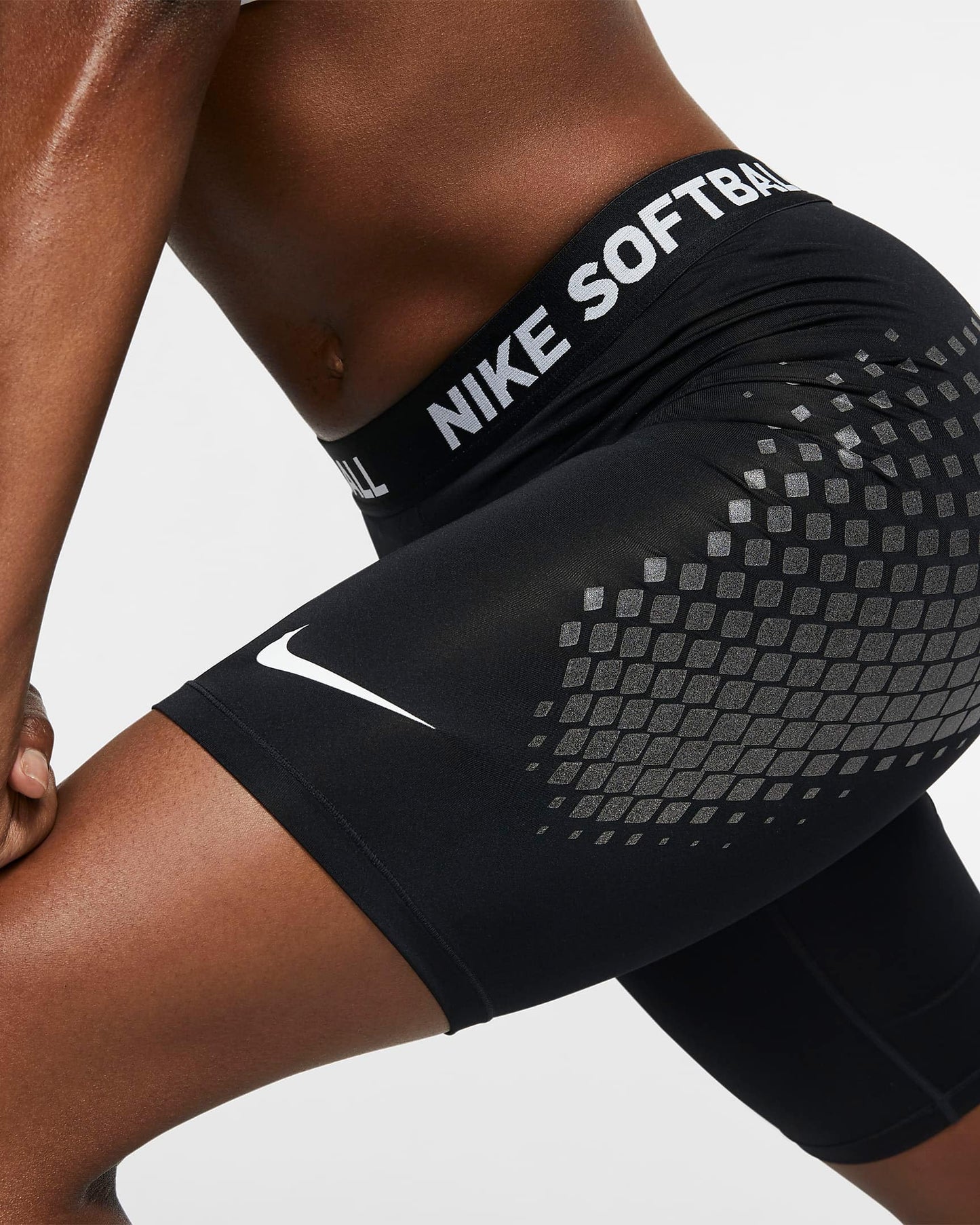 Nike Womens DF Softball Slider Shorts Black | White MD