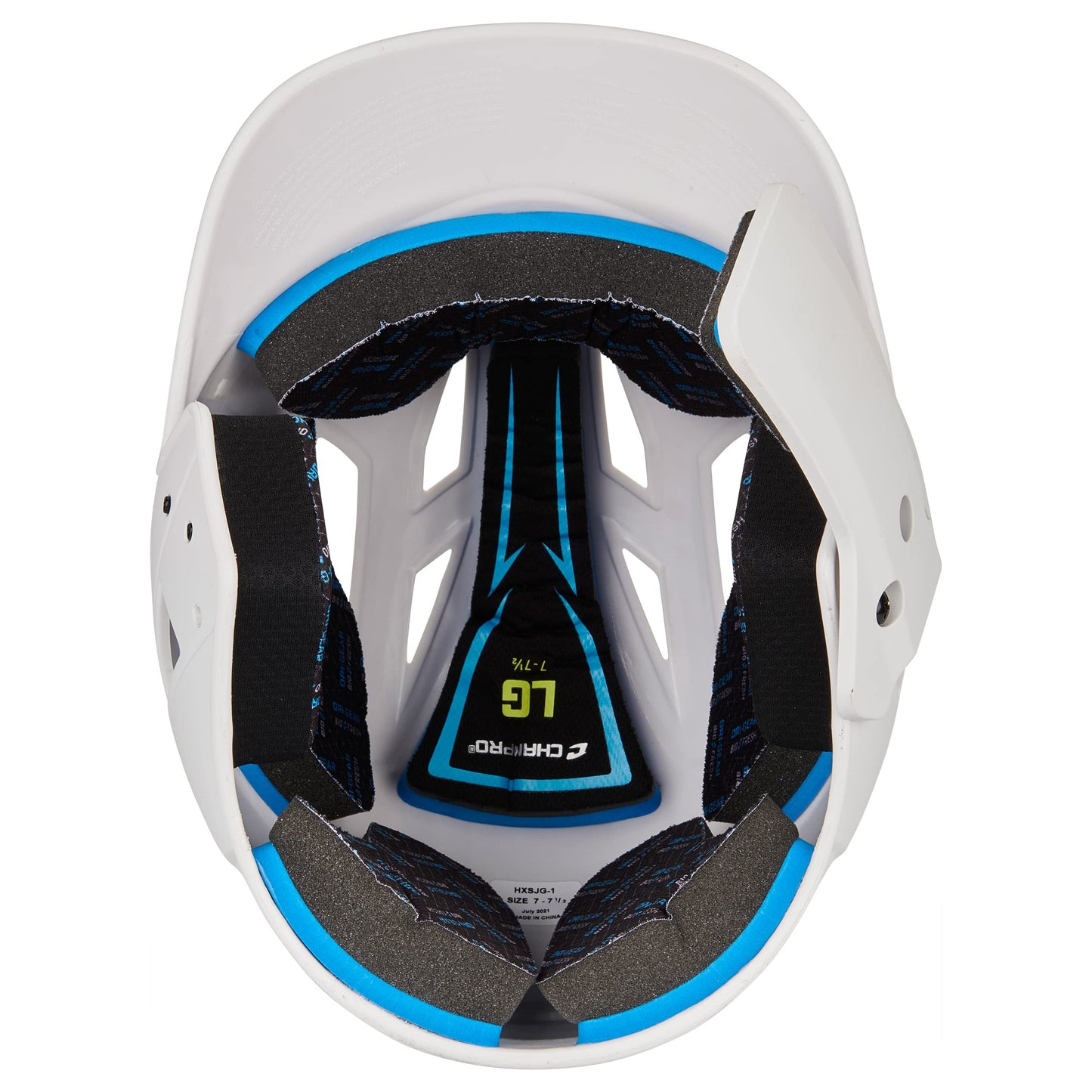 CHAMPRO HX Gamer Plus Baseball Batting Helmet for Youth and Adult White Large