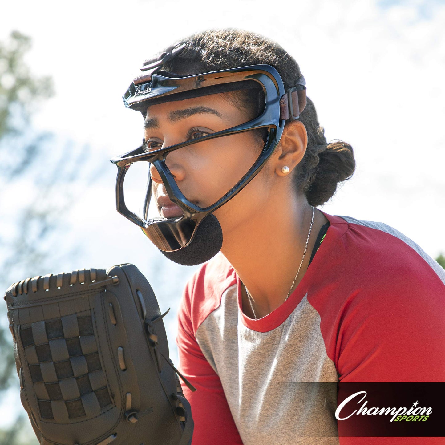 Champion Sports Magnesium Softball Face Mask - Lightweight Masks for Adults - Durable Head Guards - Premium Sports Accessories for Indoors and Outdoors - White