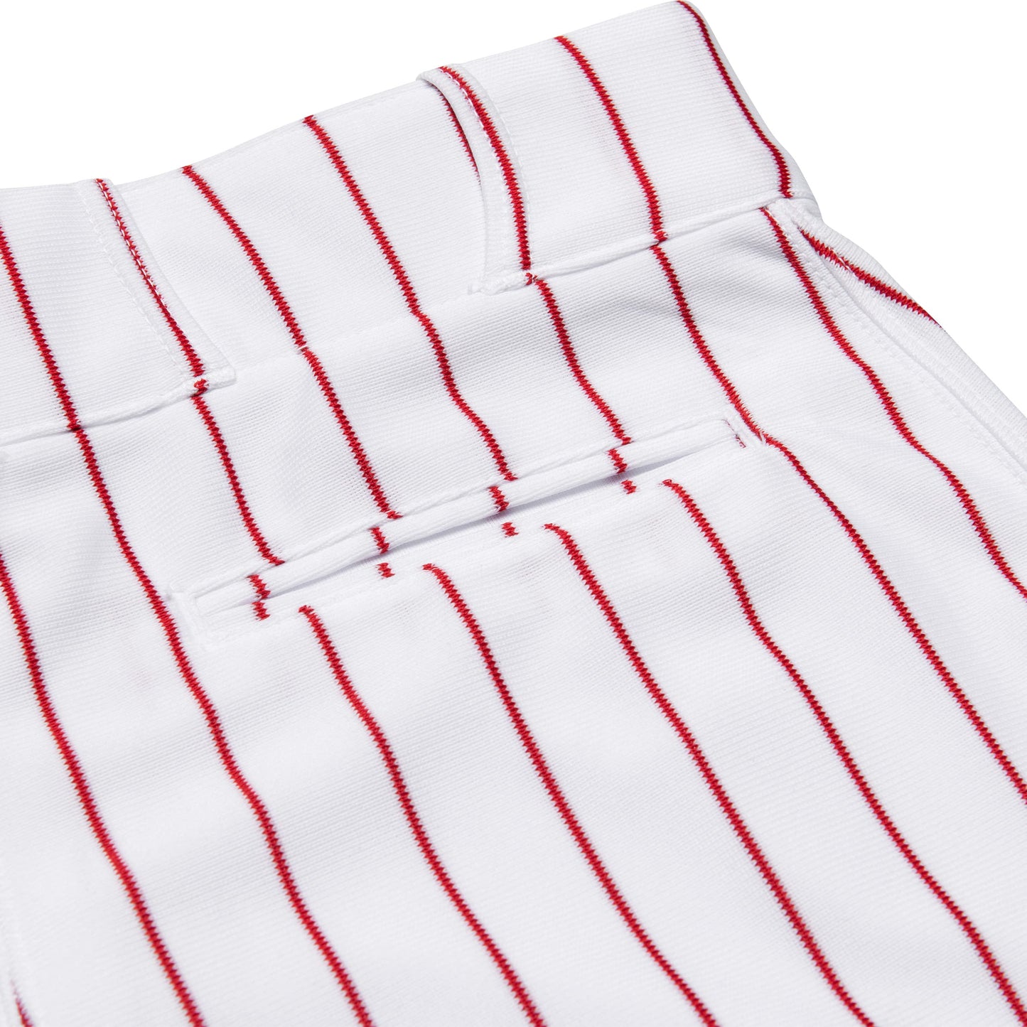 CHAMPRO Men' Champro Adult Pinstripe Ob Triple Crown Open Bottom Baseball Pant, White, Scarlet, Medium US