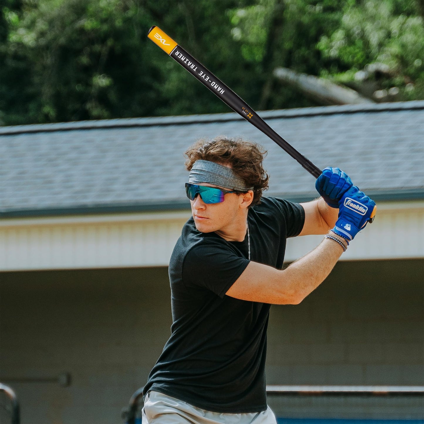Axe | Hand-Eye Trainer | Skinny Barrel Baseball & Softball Bat | Pro Flared Handle (33")