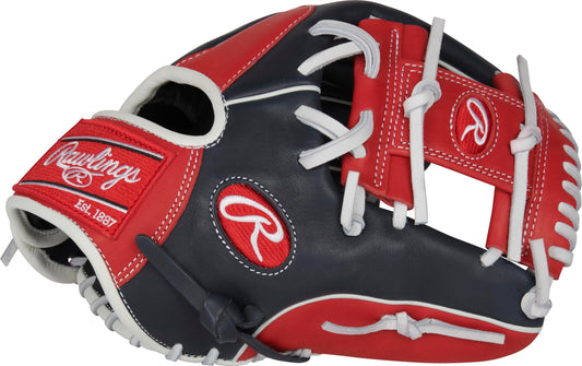 Rawlings | Breakout Baseball Glove | Right Hand Throw | 11.5" - Pro I-Web | Navy/Red/White