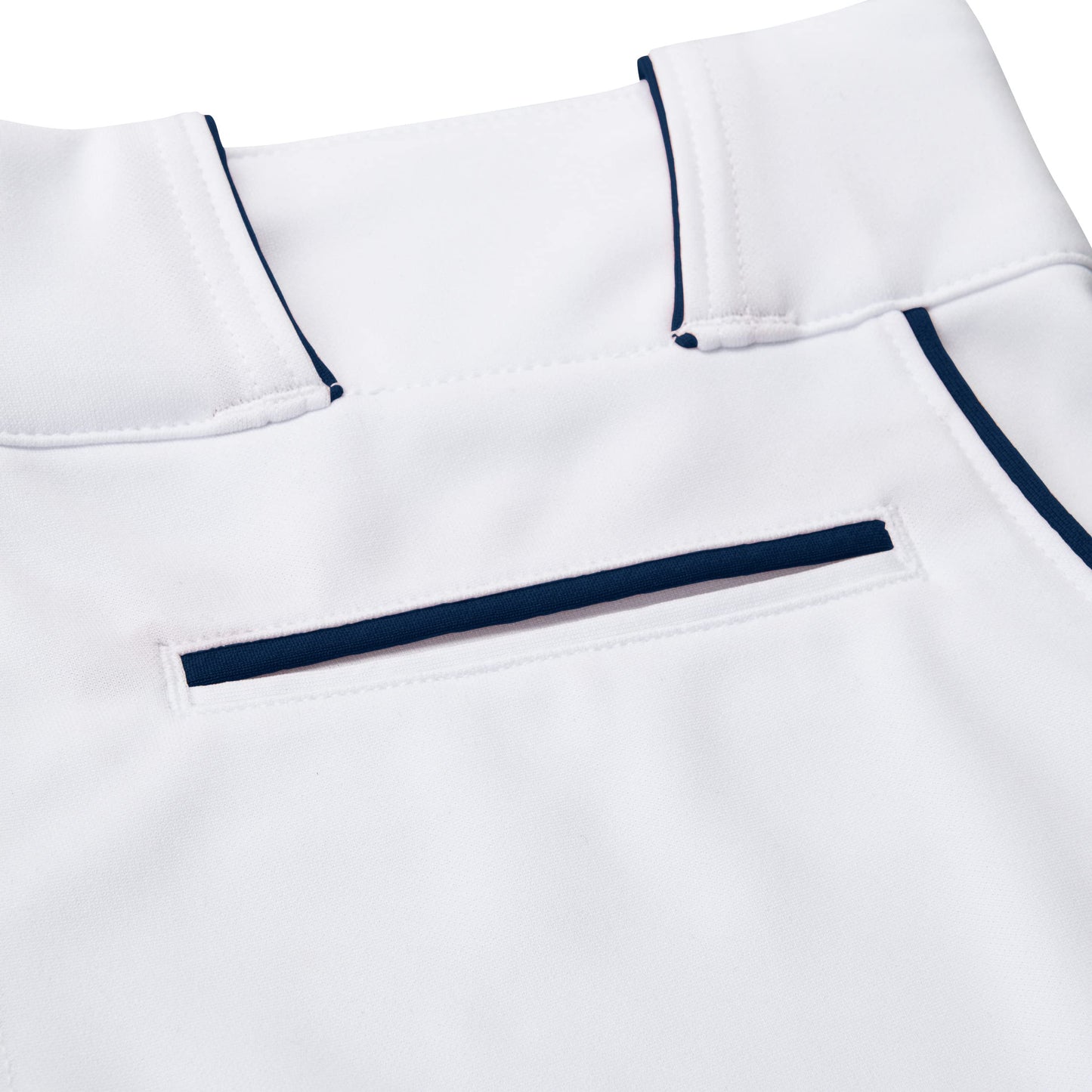 CHAMPRO Triple Crown OB2 Open-Bottom Loose Fit Baseball Pants with Adjustable Inseam and Reinforced Sliding Areas, White,Navy, x-Large