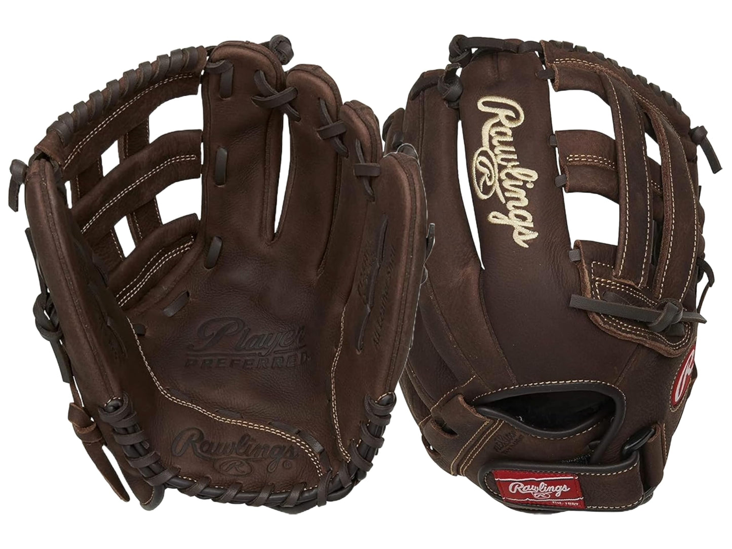 Rawlings | PLAYER PREFERRED Glove | Baseball/Softball | Right Hand Throw | 12.5" - Pro H-Web