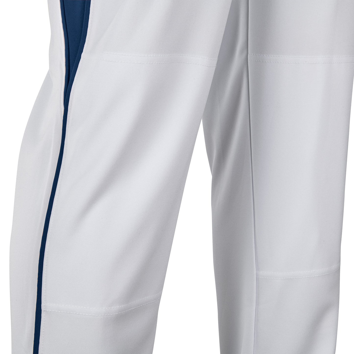 CHAMPRO Triple Crown OB2 Open-Bottom Loose Fit Baseball Pants with Adjustable Inseam and Reinforced Sliding Areas, White,Navy, x-Large