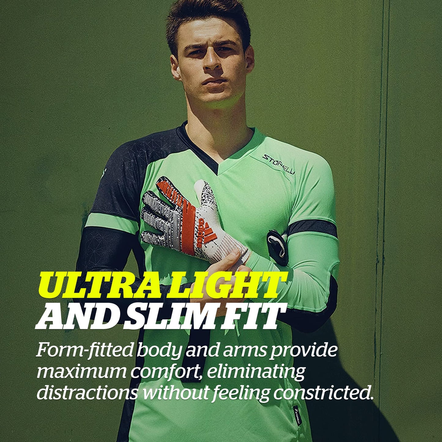 Storelli ExoShield Gladiator Goalkeeper Jersey, High-Impact Protection, Sweat-Wicking, Breathable Athletic Shirt for Soccer & Heavy-Duty Sports, Coral, Large
